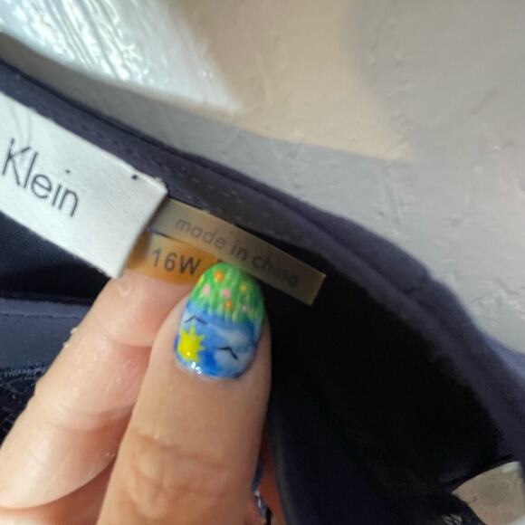 Calvin Klein navy blue 16W party dress - Picture 7 of 8